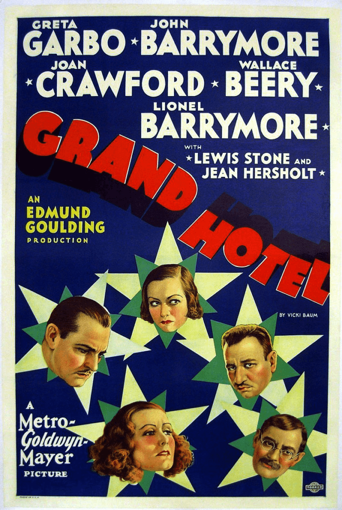 Cartel anunciador de la película Grand Hotel