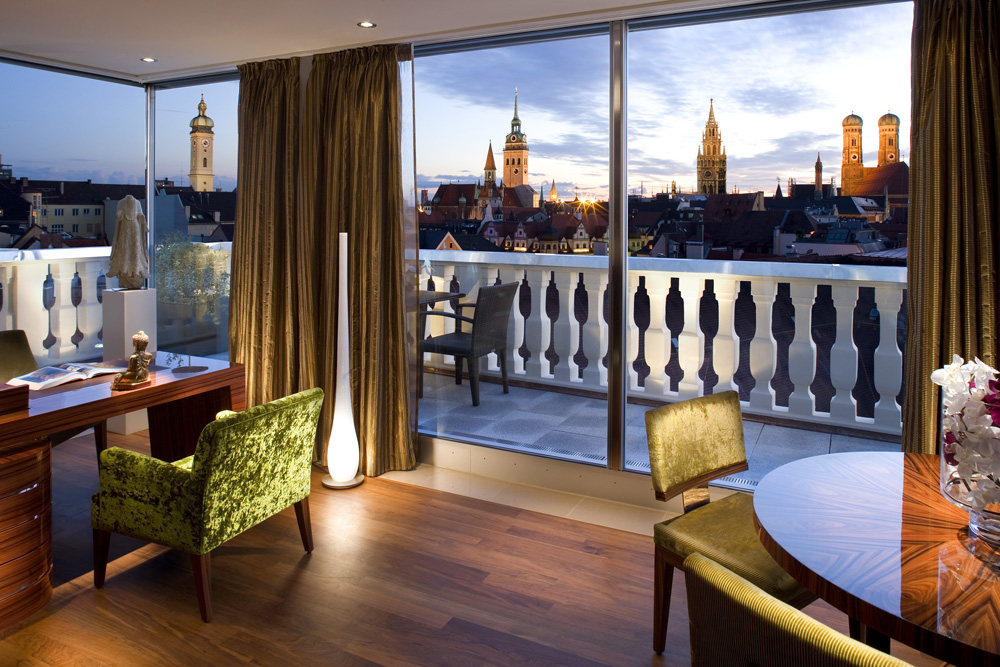 View from a Suite at Mandarin Oriental, Munich